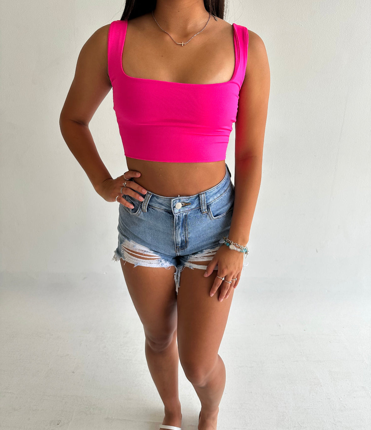 Sleeveless Tank Crop Top